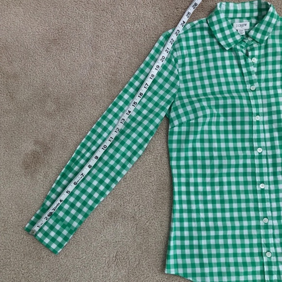 J Crew Green Plaid Long Sleeve Button Down - XSP - Picture 15 of 15